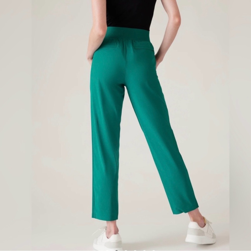 Athleta Brooklyn Ankle Pant Emerald Green Womens 4P - Picture 2 of 15